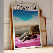 Hot Pink Getaway Car Print