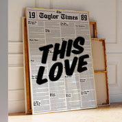 This Love 1989 Newspaper Print