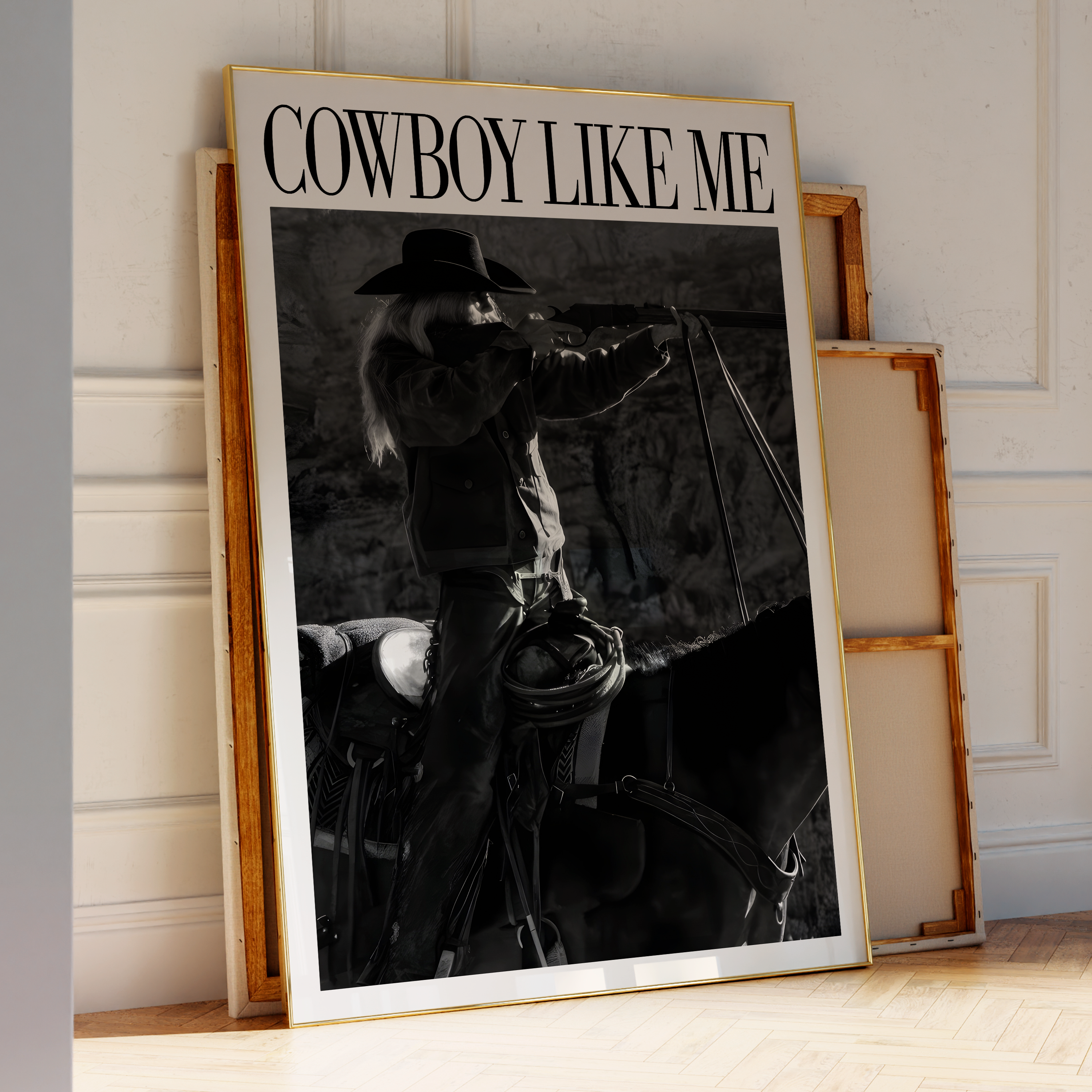 Cowboy Like Me Cowgirl Horse Sparkle Print