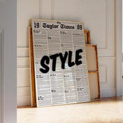 Style 1989 Newspaper Print