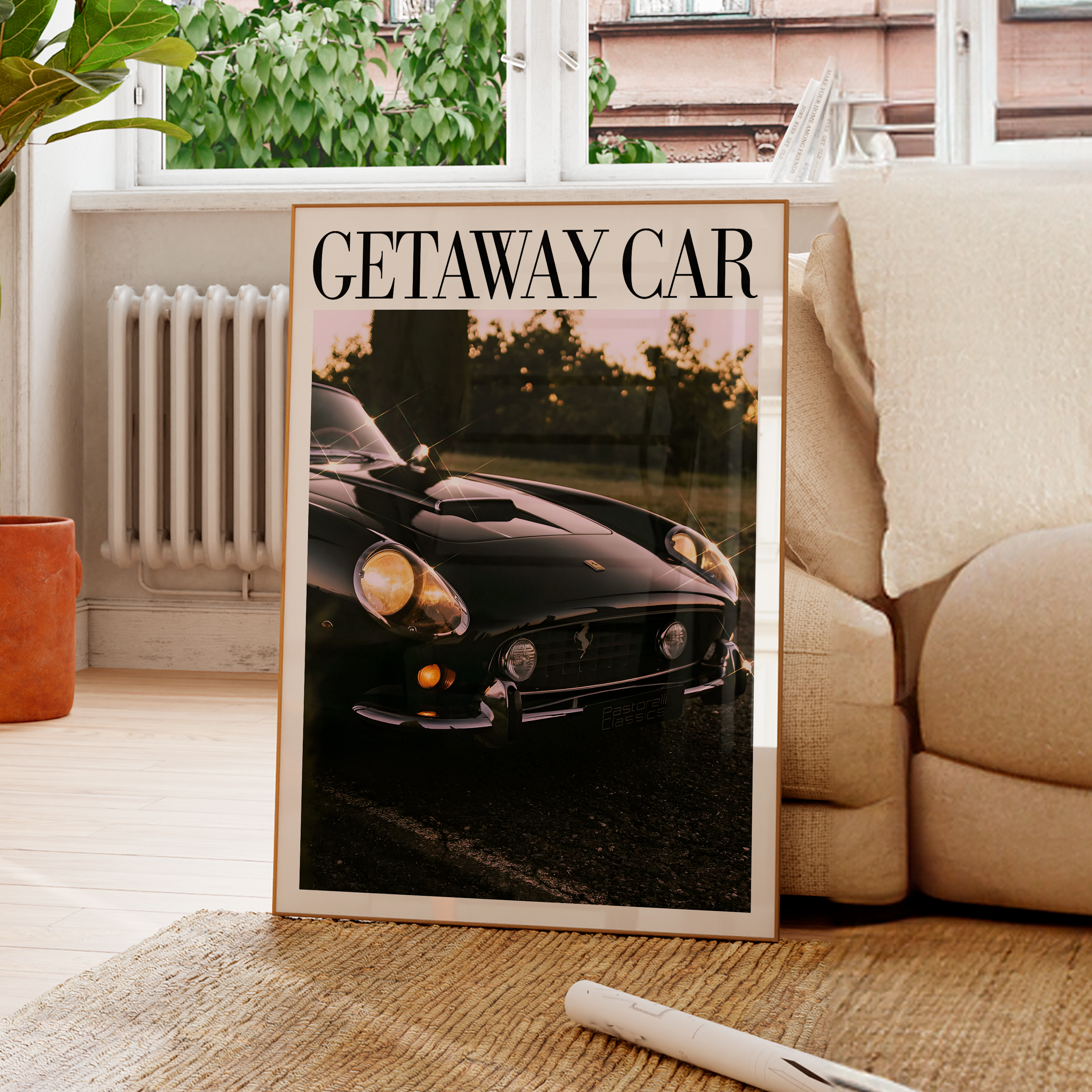 Getaway Car Vintage Reputation Print