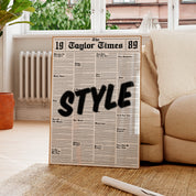 Style 1989 Newspaper Print