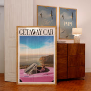 Hot Pink Getaway Car Print