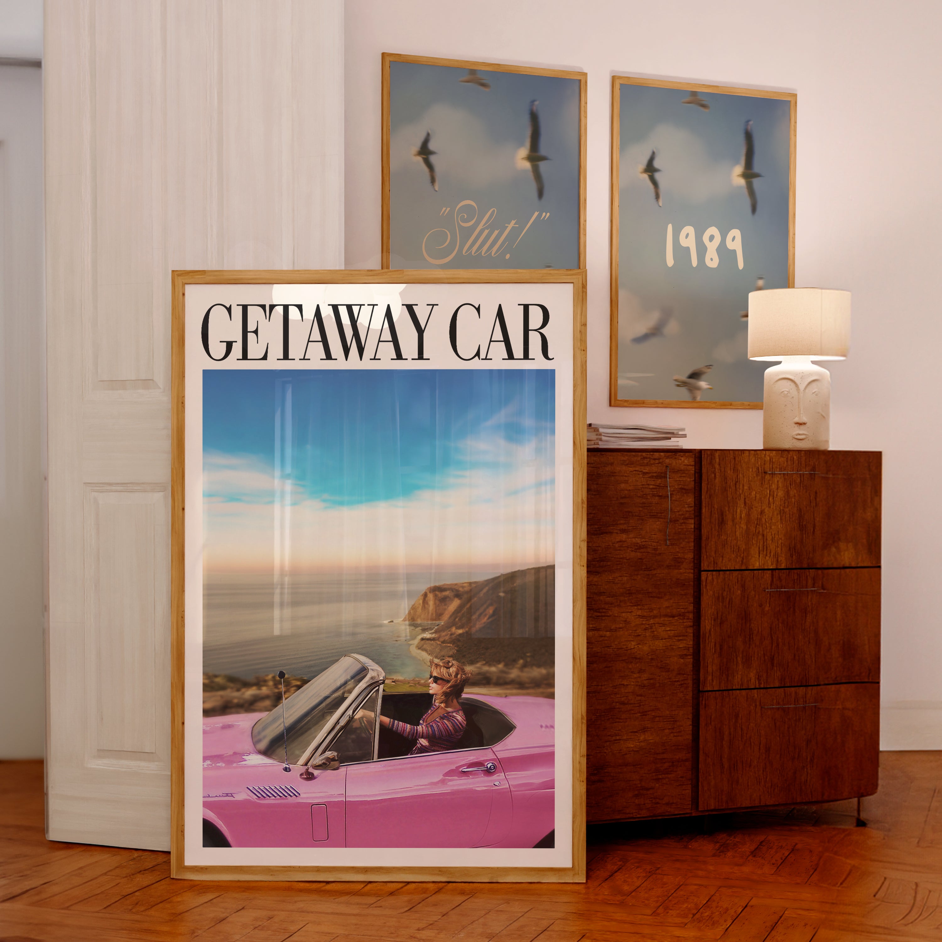 Hot Pink Getaway Car Print