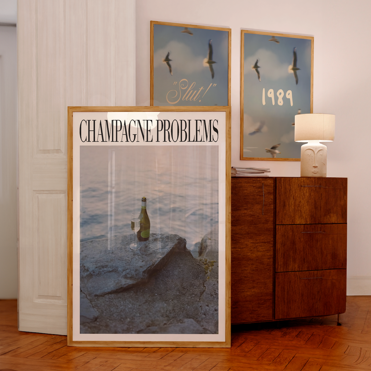 Champagne Problems By The Lake Print