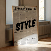 Style 1989 Newspaper Print