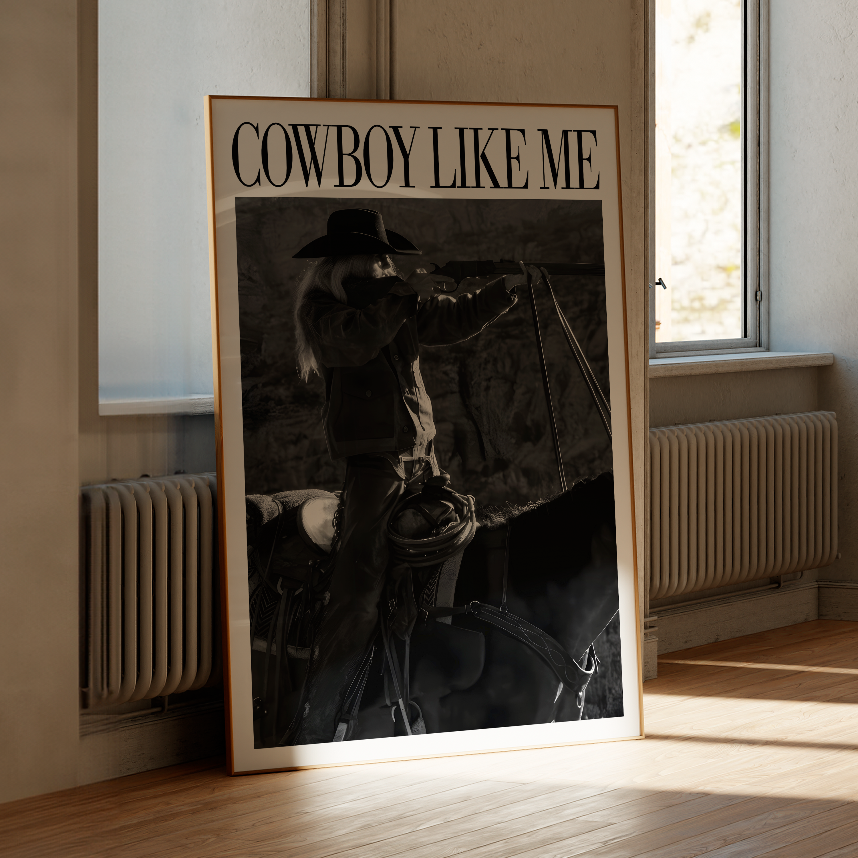 Cowboy Like Me Cowgirl Horse Sparkle Print