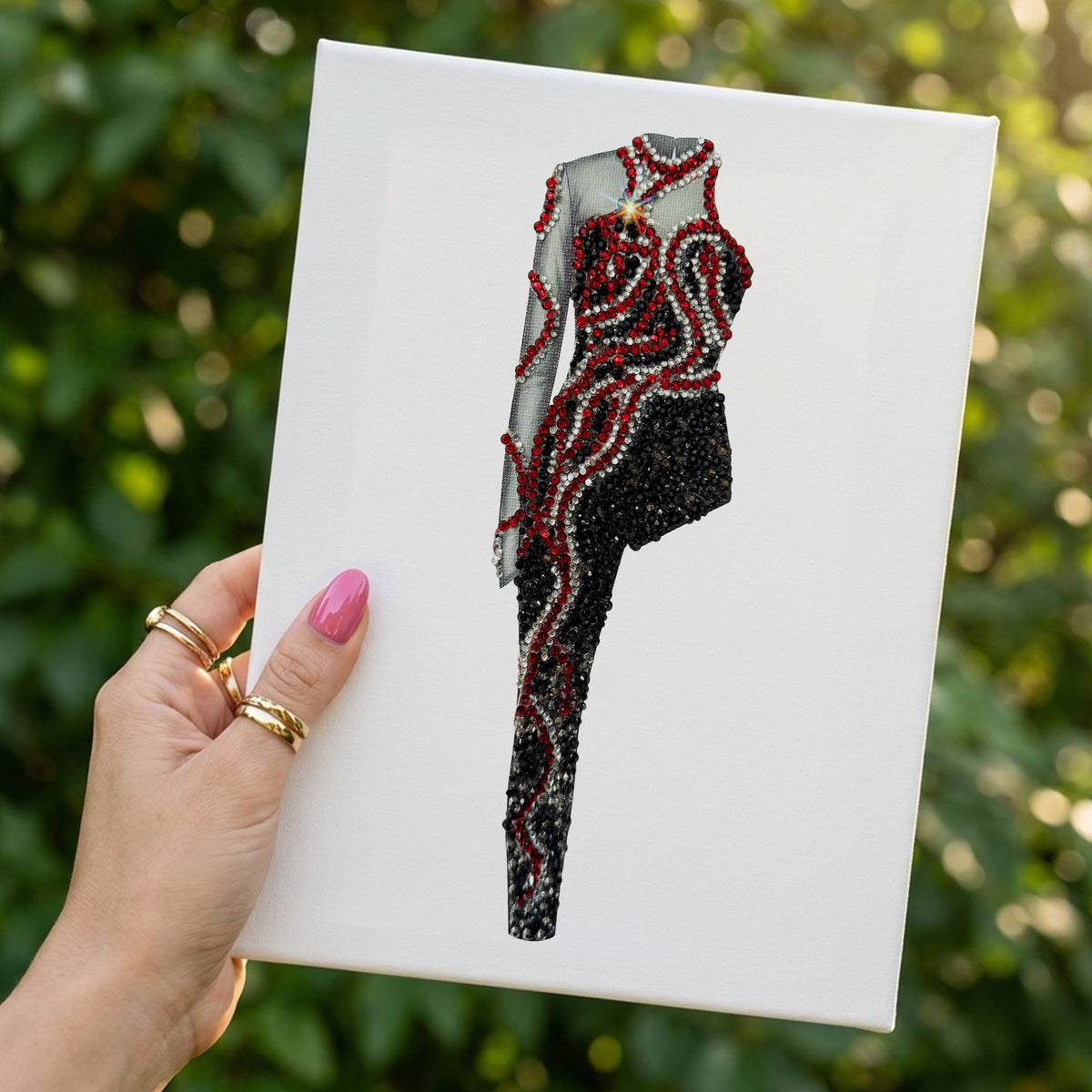 Reputation Red Snake Catsuit DIY Rhinestone Bedazzle Kit