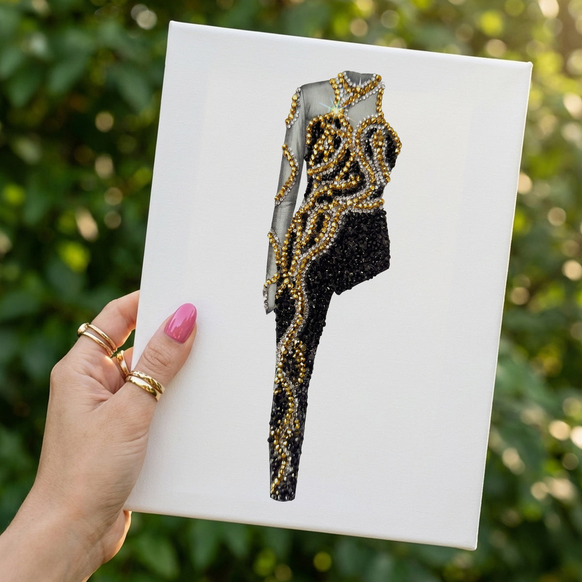 Reputation Gold Snake Catsuit DIY Rhinestone Canvas Kit | Taylor Inspired