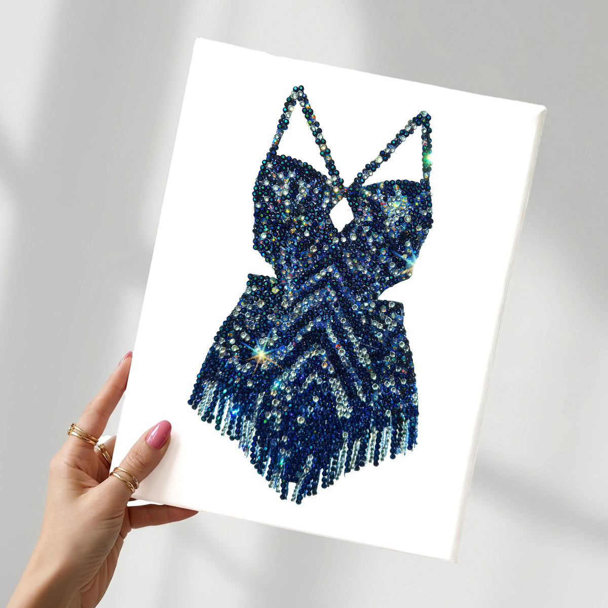 Midnights Chevron Bodysuit DIY Bedazzle Rhinestone Canvas Kit
