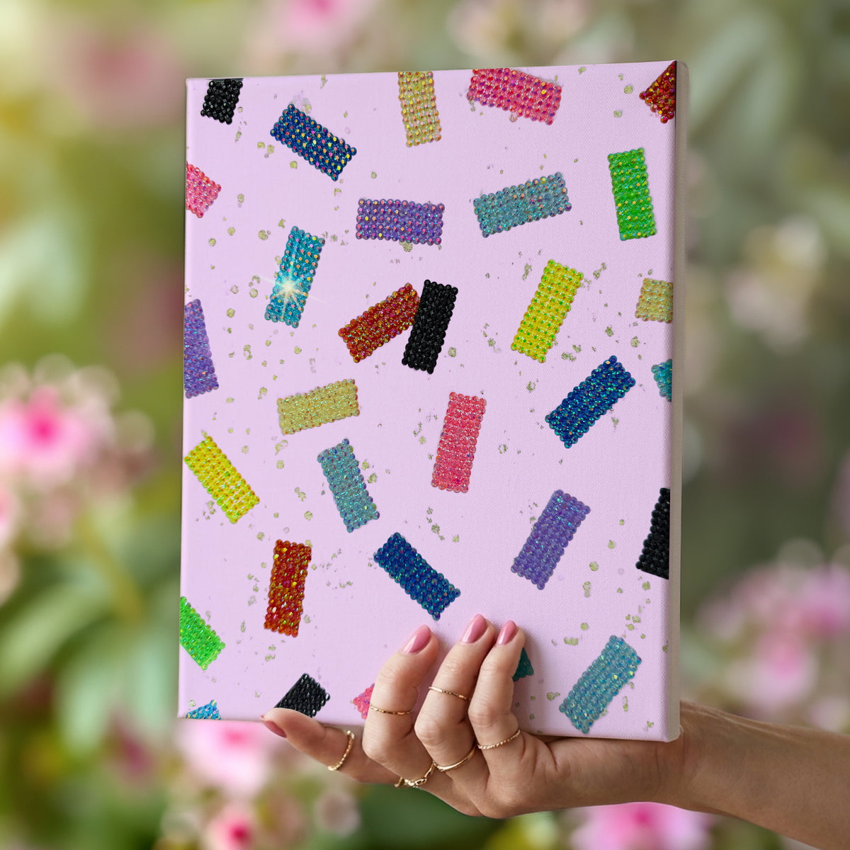 Eras Confetti DIY Bedazzle Rhinestone Canvas Kit