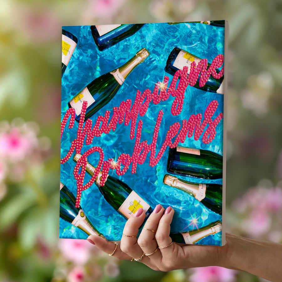 Champagne Problems DIY Bedazzle Rhinestone Canvas Kit