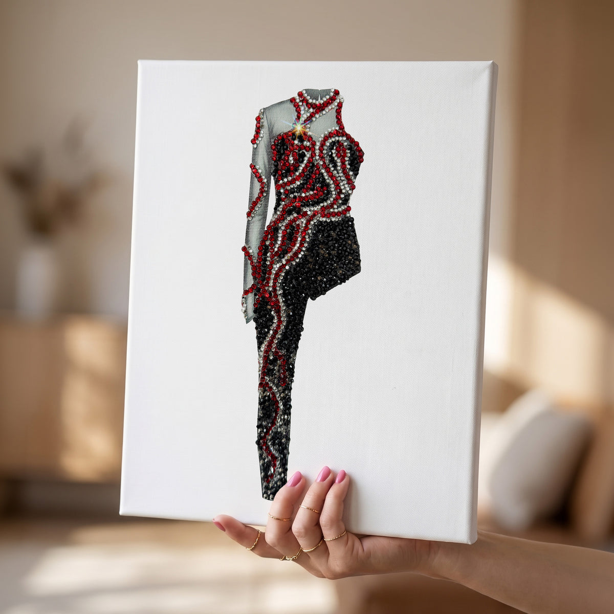 Reputation Red Snake Catsuit DIY Rhinestone Bedazzle Kit