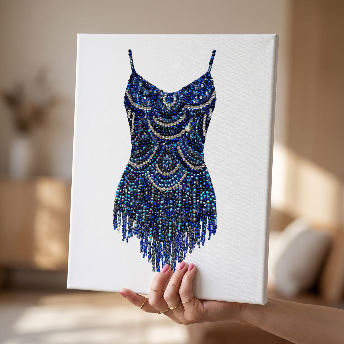 Midnights Swoops Bodysuit DIY Rhinestone Canvas Kit | Taylor Inspired