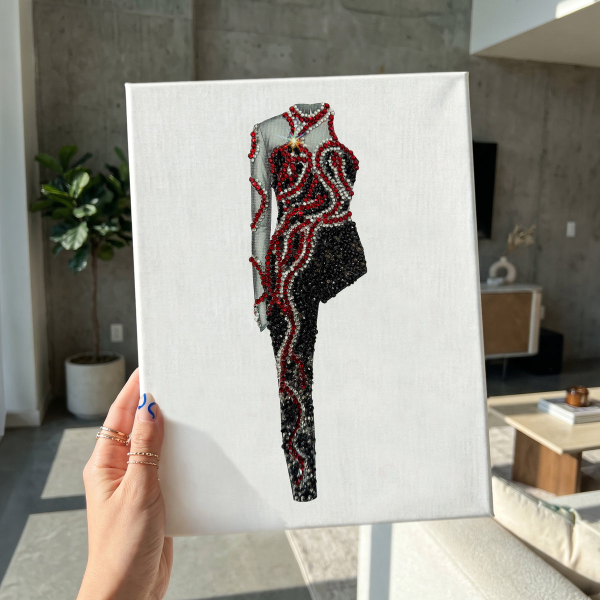 Reputation Red Snake Catsuit DIY Rhinestone Bedazzle Kit