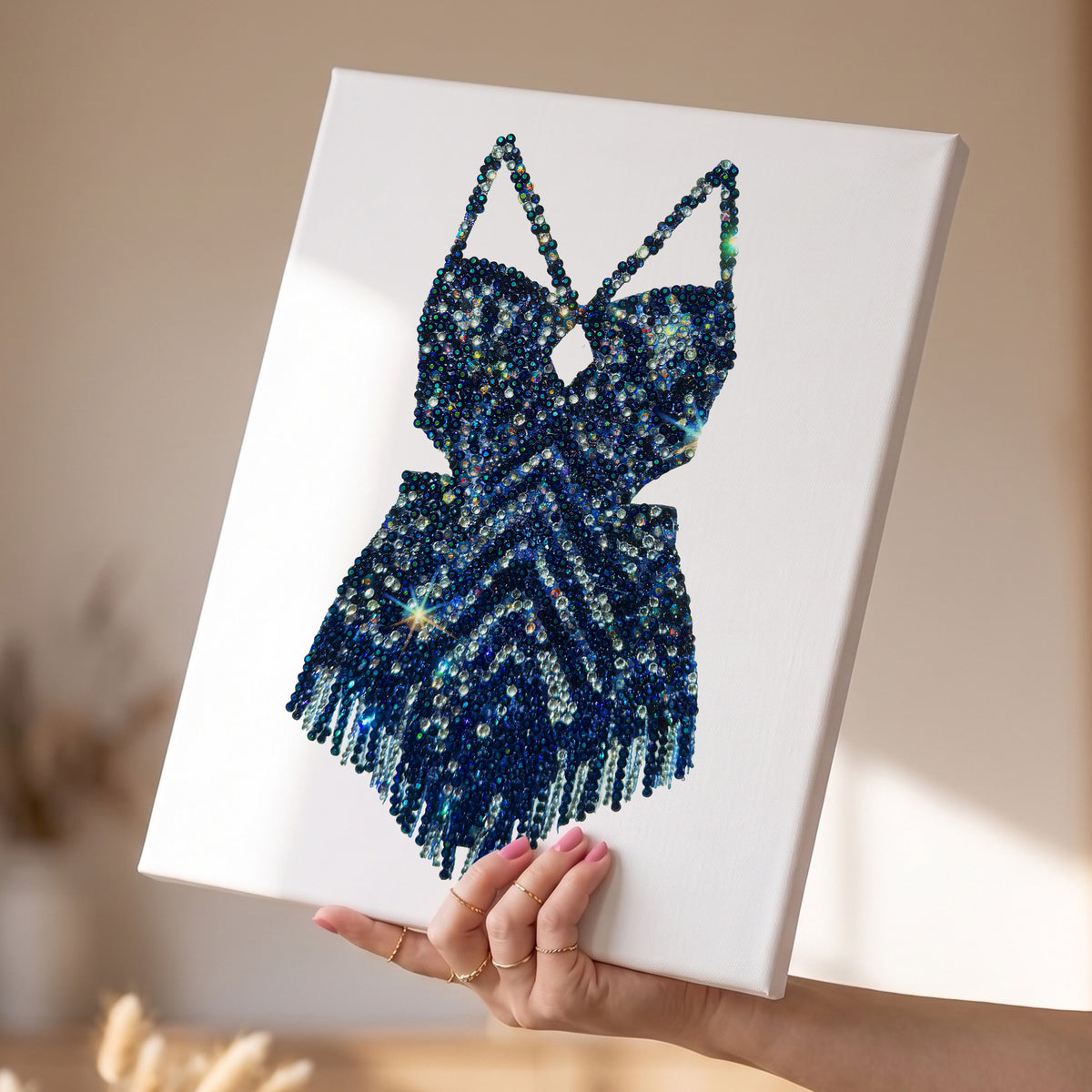Midnights Chevron Bodysuit DIY Bedazzle Rhinestone Canvas Kit