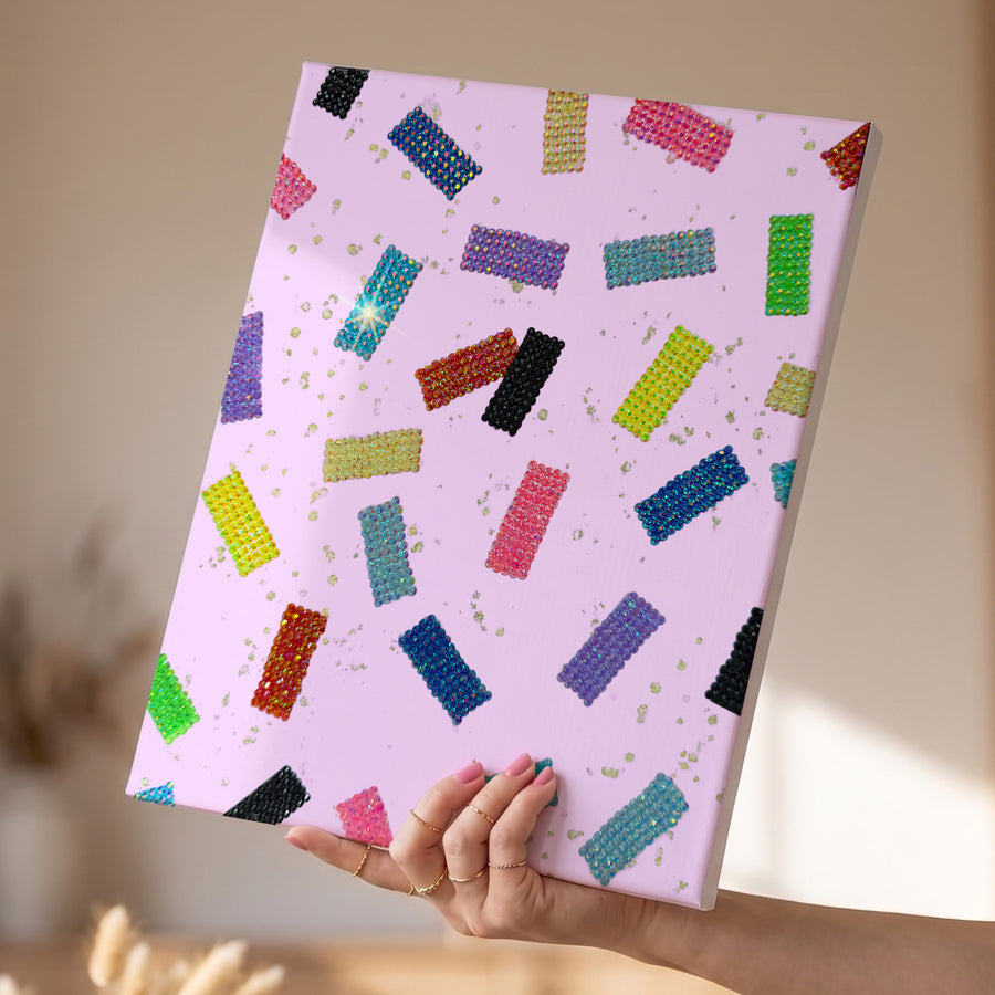 Eras Confetti DIY Bedazzle Rhinestone Canvas Kit