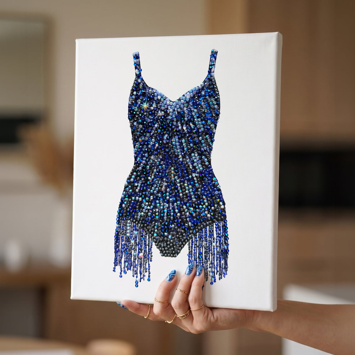 Midnights Era Lines Bodysuit DIY Bedazzle Rhinestone Canvas Kit