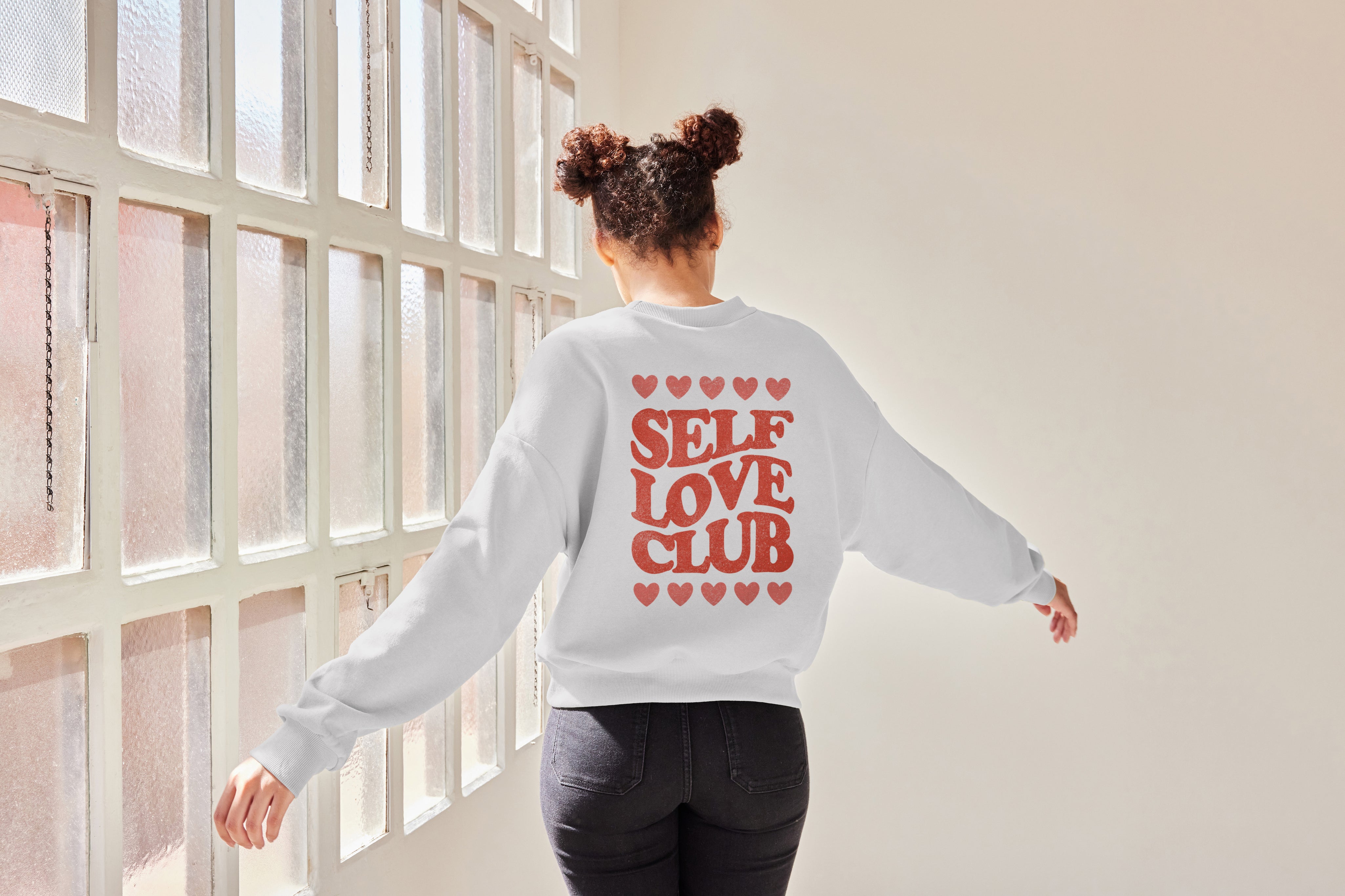 Self Love Club Vintage Crewneck Sweatshirt - Haus Of Moods