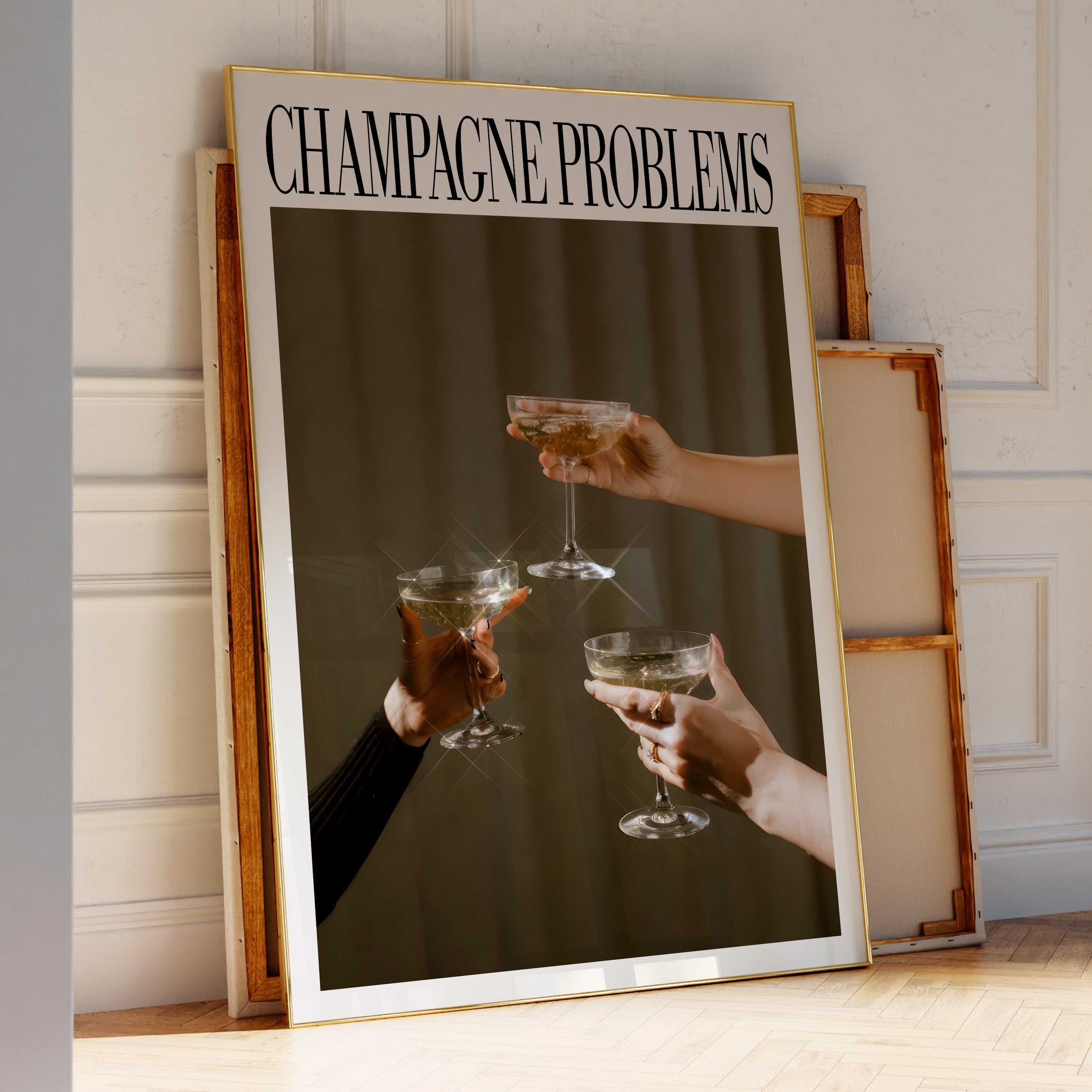 Champagne Problems 3 Cheers Print