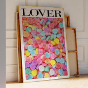 Lover Candy Hearts Print - Haus Of Moods