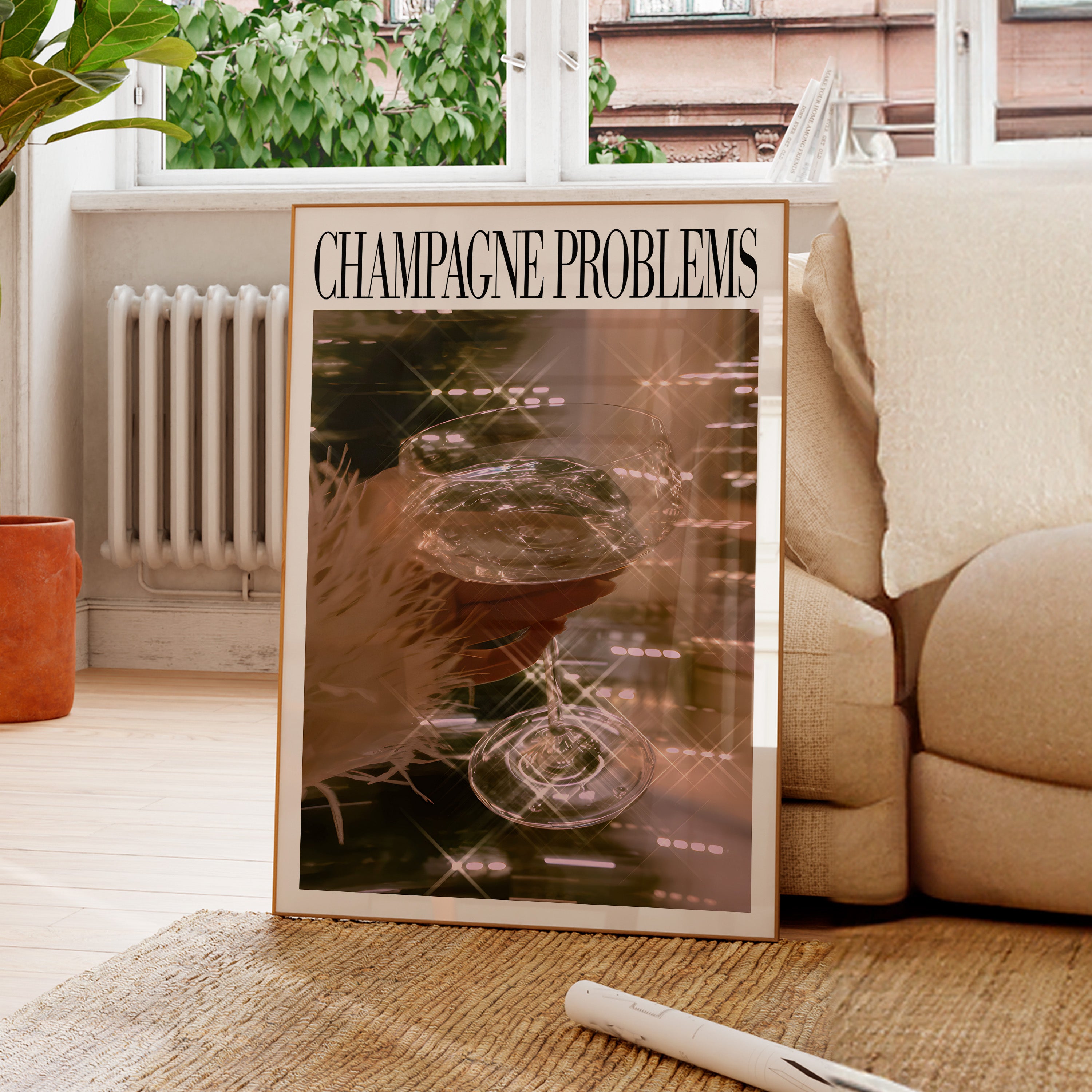 Champagne Problems Champagne Cheers Print