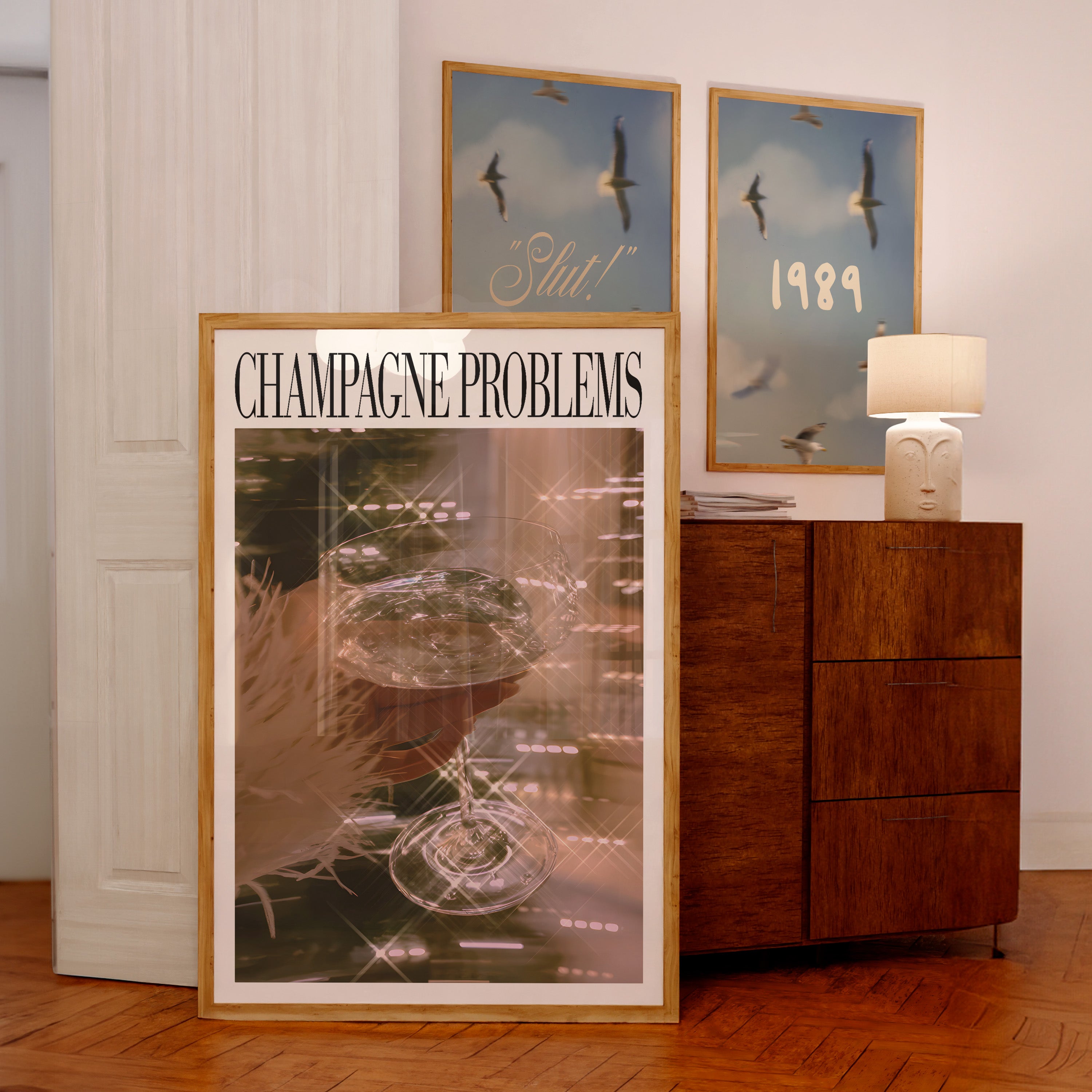 Champagne Problems Champagne Cheers Print