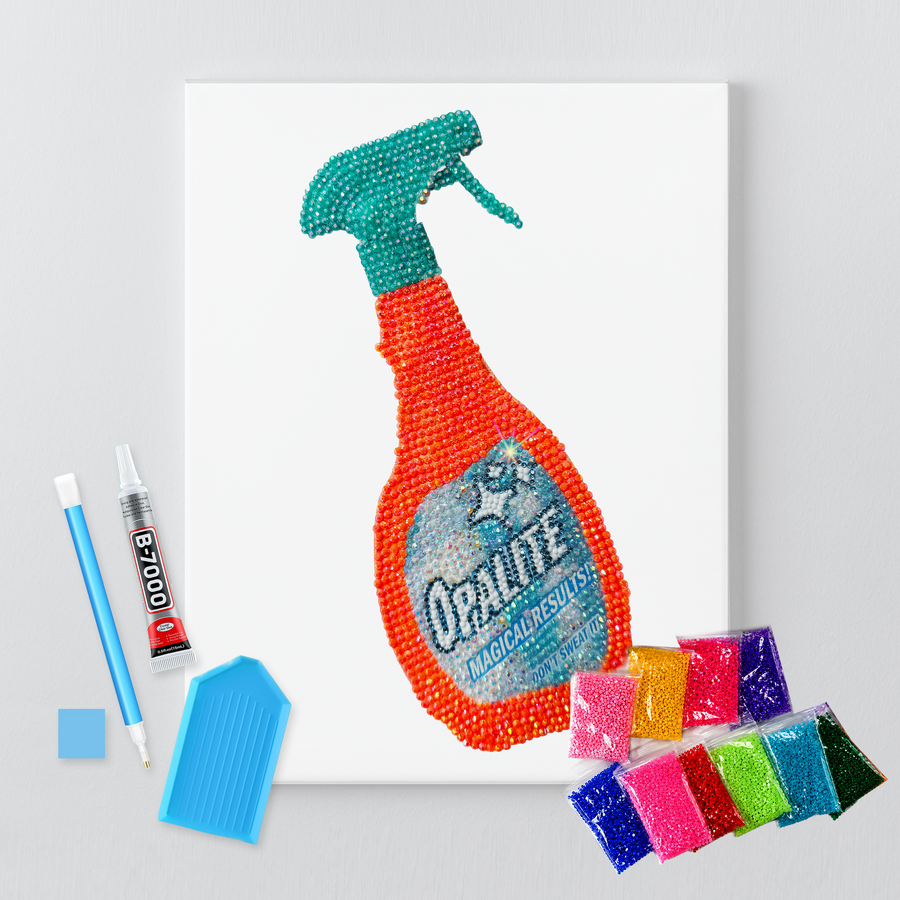 Opalite Spray Bottle DIY Rhinestone Canvas Kit | Taylor Inspired