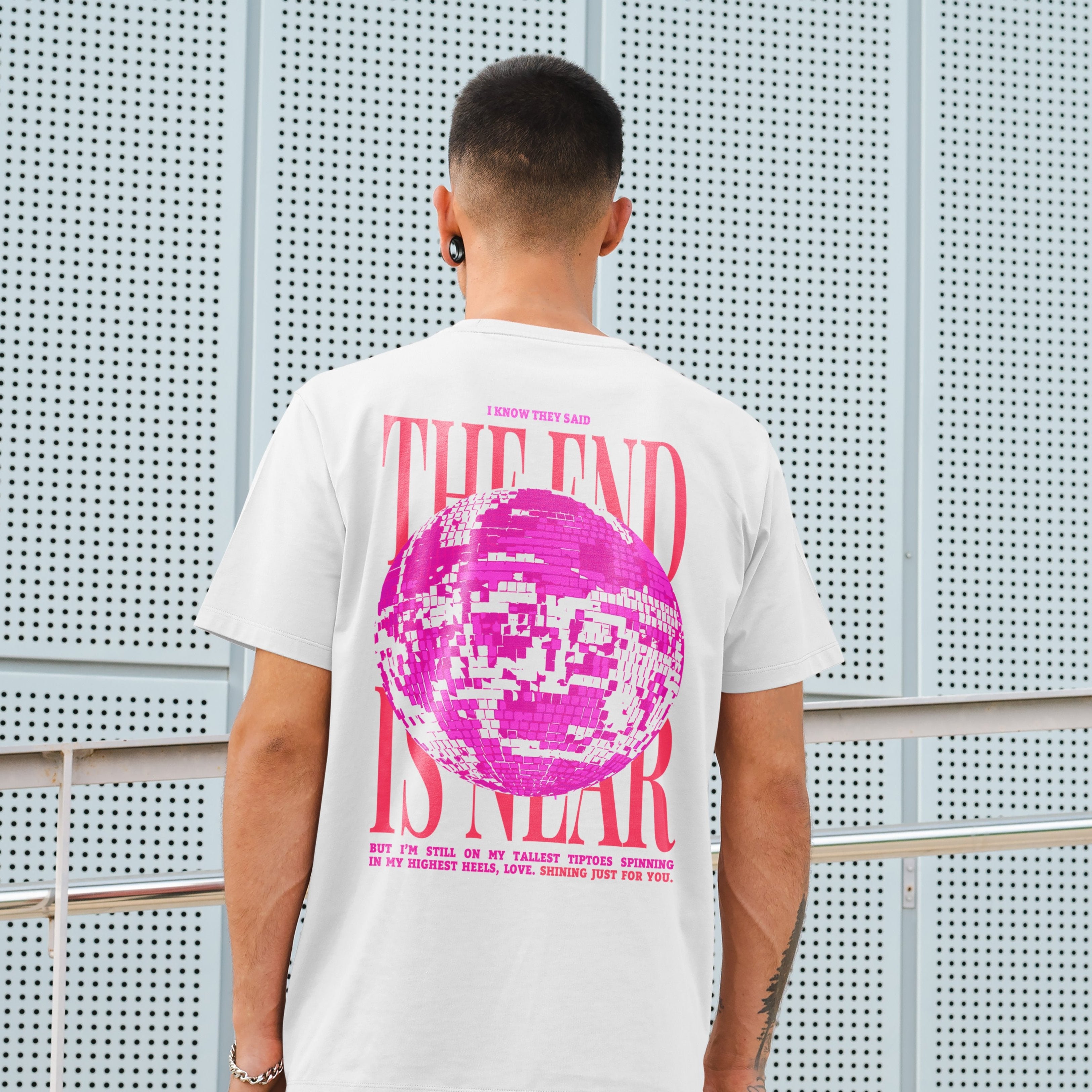 Mirrorball T | Pink & Orange