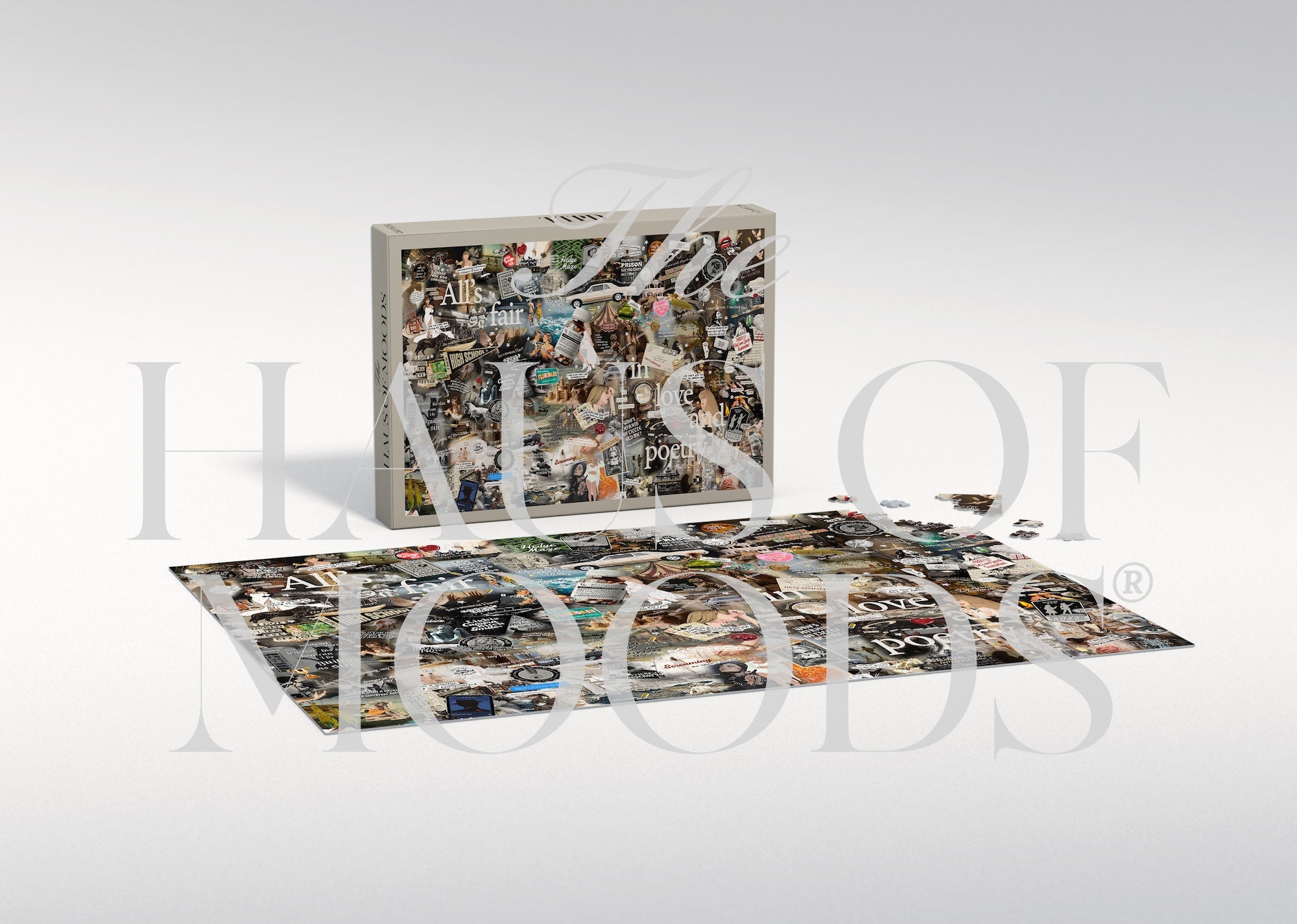 TTPD Lyrics & Easter Eggs Puzzle 500 or 1000 Piece [OFFICIAL Haus of Moods® PUZZLE]