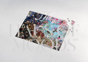 Eras Inspired Easter Eggs & Lyrics Puzzle [OFFICIAL Haus of Moods® PUZZLE] The Perfect Swiftie Gift - Taylor Eras Tour Puzzle, Completed Haus of Moods Taylor Eras puzzle, Taylor Swift-inspired puzzle with intricate lyrics design
