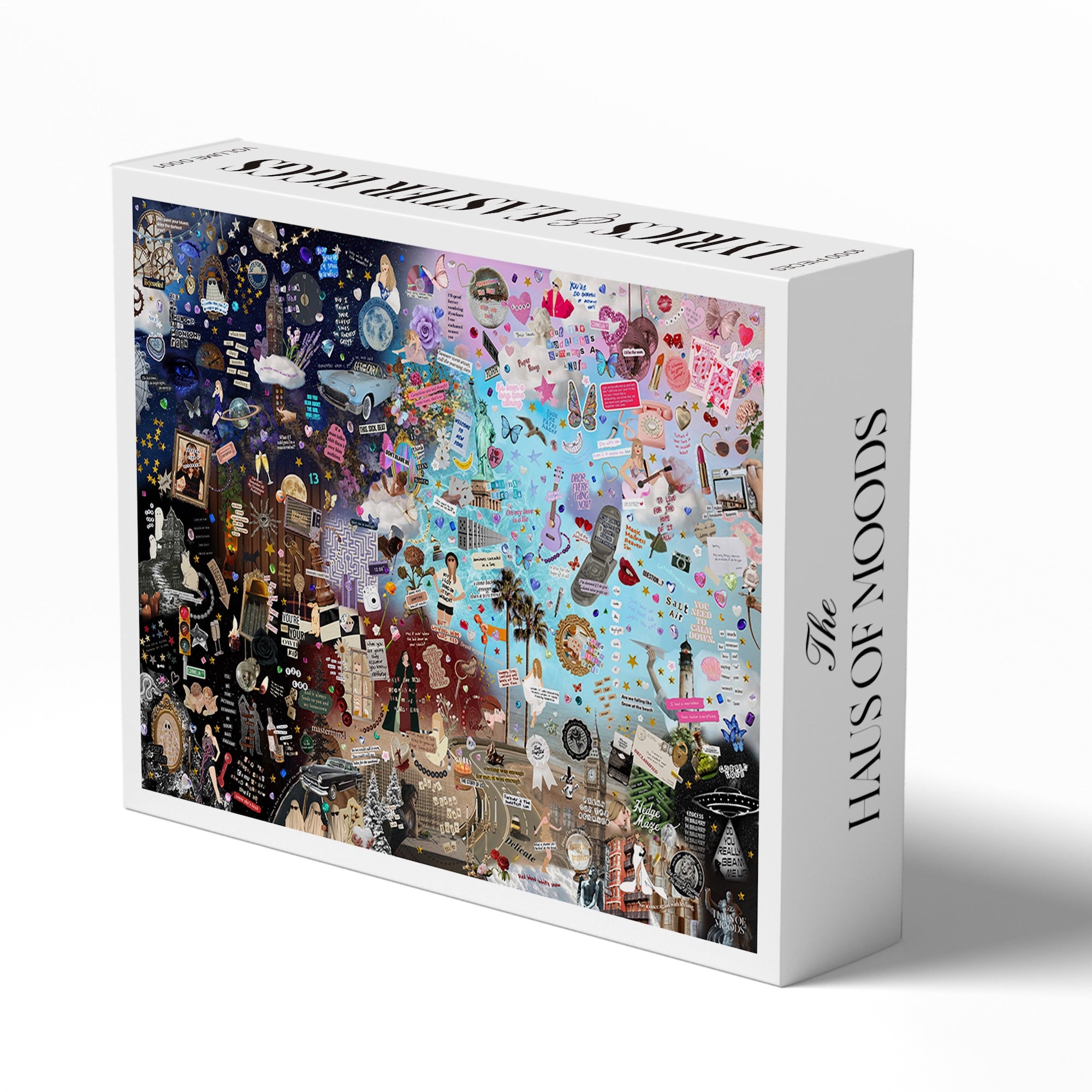 Taylor Swift Easter Eggs in puzzle with lyrics, songs, and exclusive Taylor Swift gifts for fans, Eras Taylor Swift Puzzle - Unique Lyrics & Easter Eggs Eras Tour