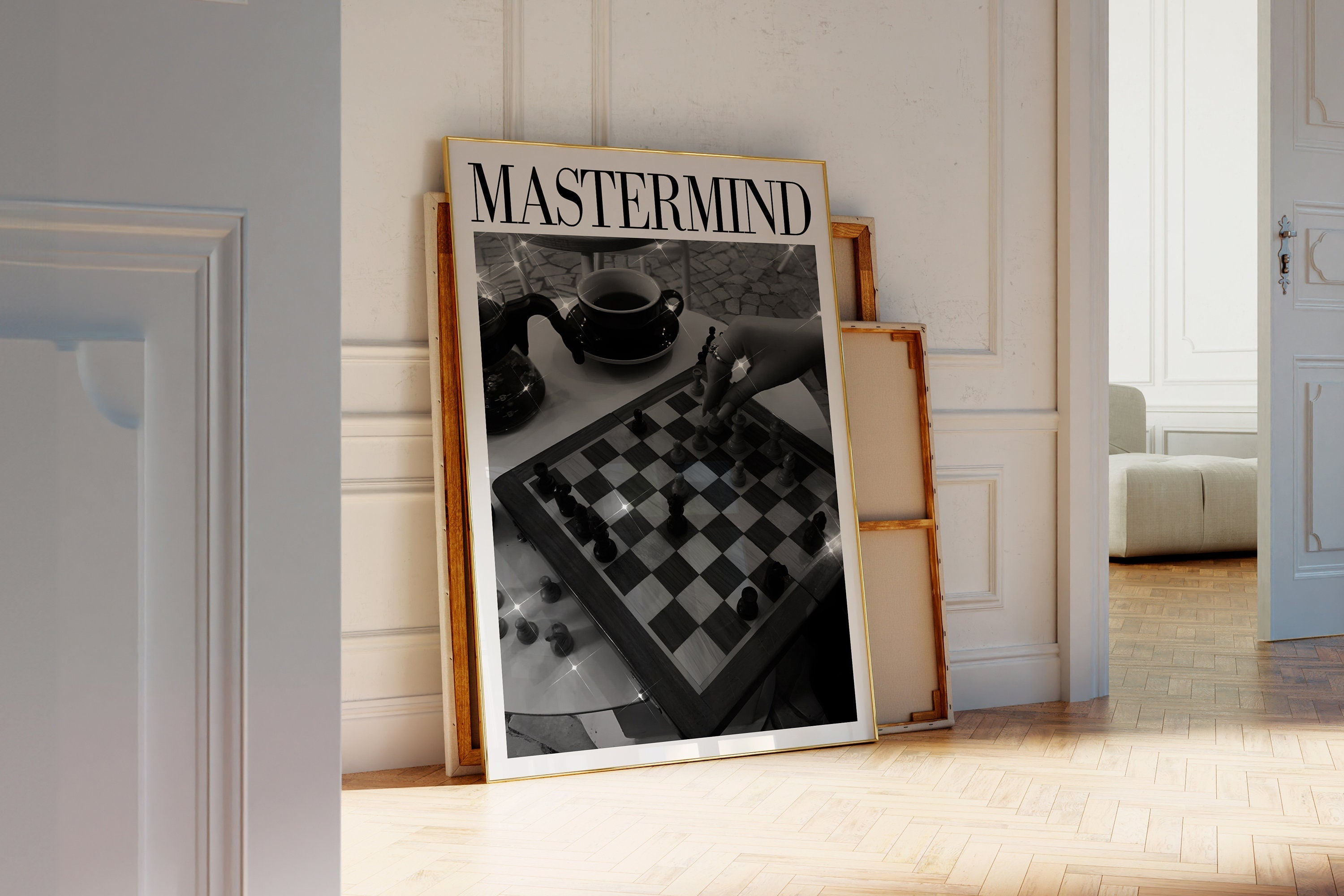 Mastermind Chess Board Print