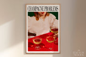 Champagne Problems Pouring, Digital Download, Champagne Problems Print Gift, Bar Cart Printable Wall Art, Preppy Dorm Decor, Taylor Print A