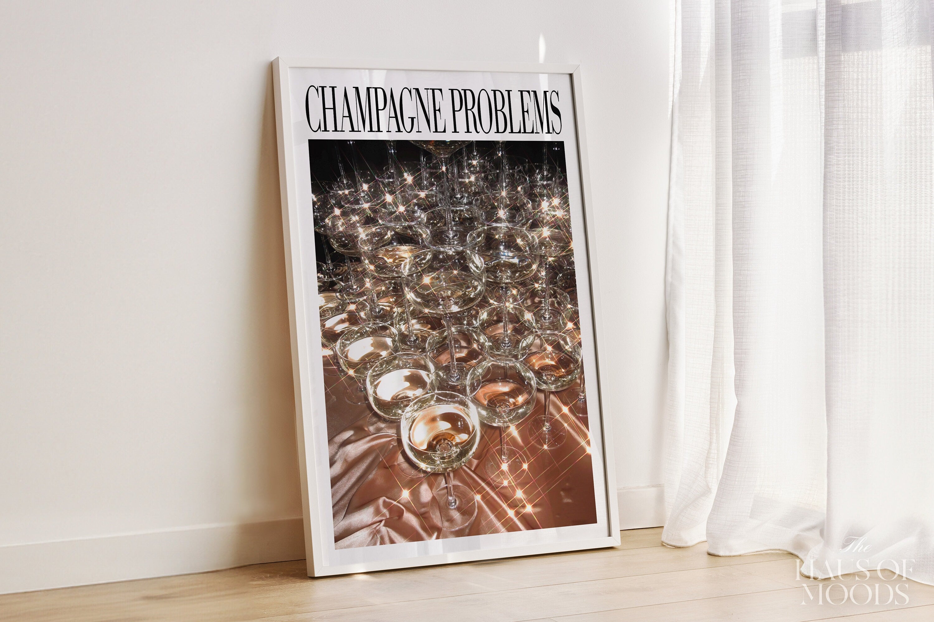 Champagne Problems Poster Print, Champagne Problems Print Gift, Bar Cart Printable Wall Art, Preppy Dorm Decor, Taylor Print Active