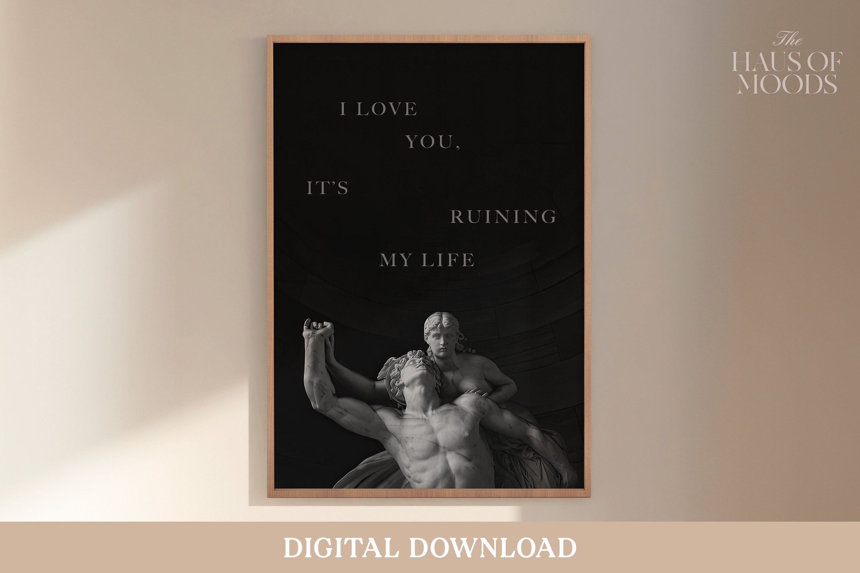 I Love You, It&#39;s Ruining My Life, The Tortured Poets Department Poster, Digital Download, Taylor Swiftie All&#39;s Fair in Love and Poetry