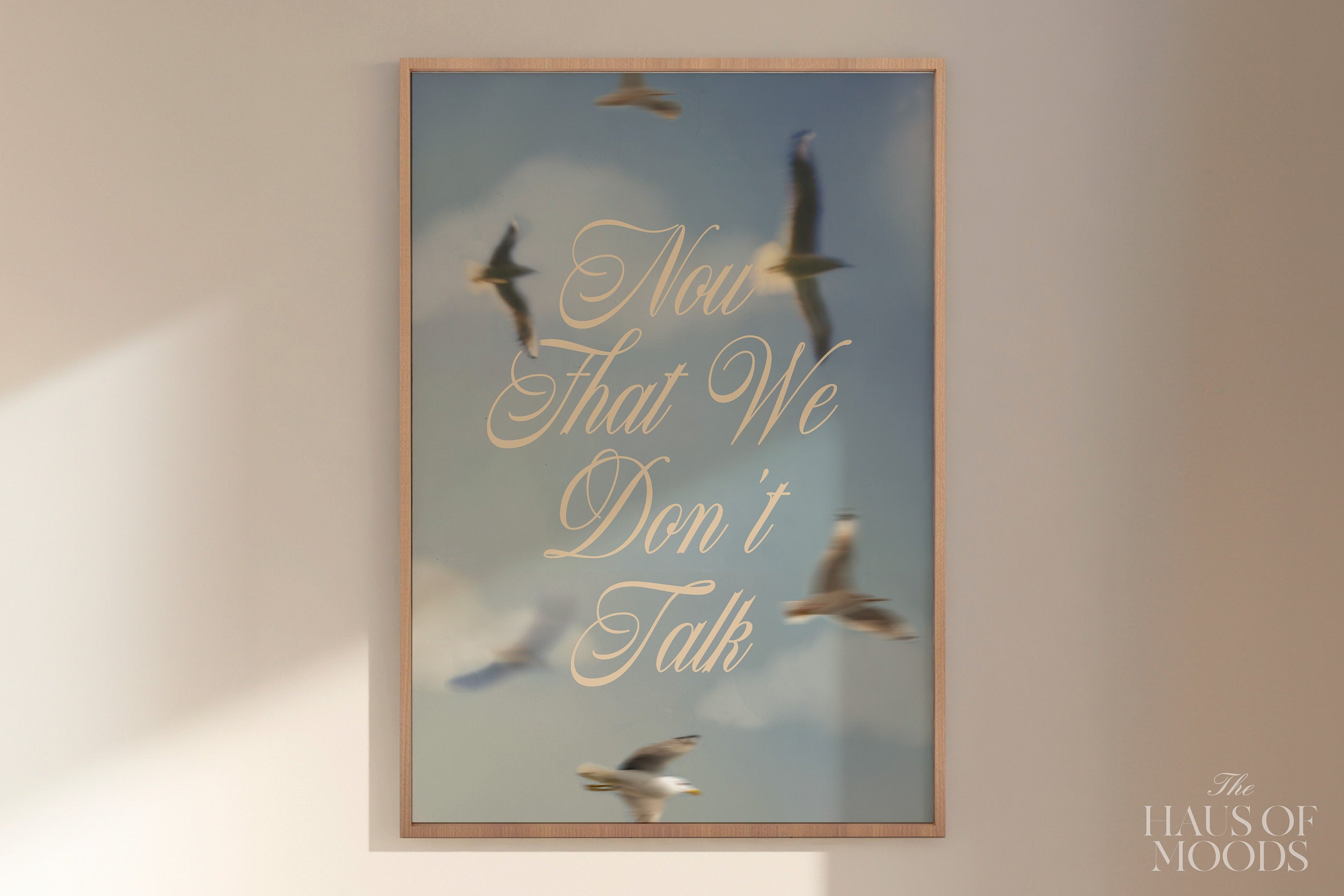 Now That We Don&#39;t Talk Poster, 1989, Retro Aesthetic, Girly Wall Art, Preppy Wall Art, Dorm Room Decor Wall Art, Swiftie Gift, 1989 Vault