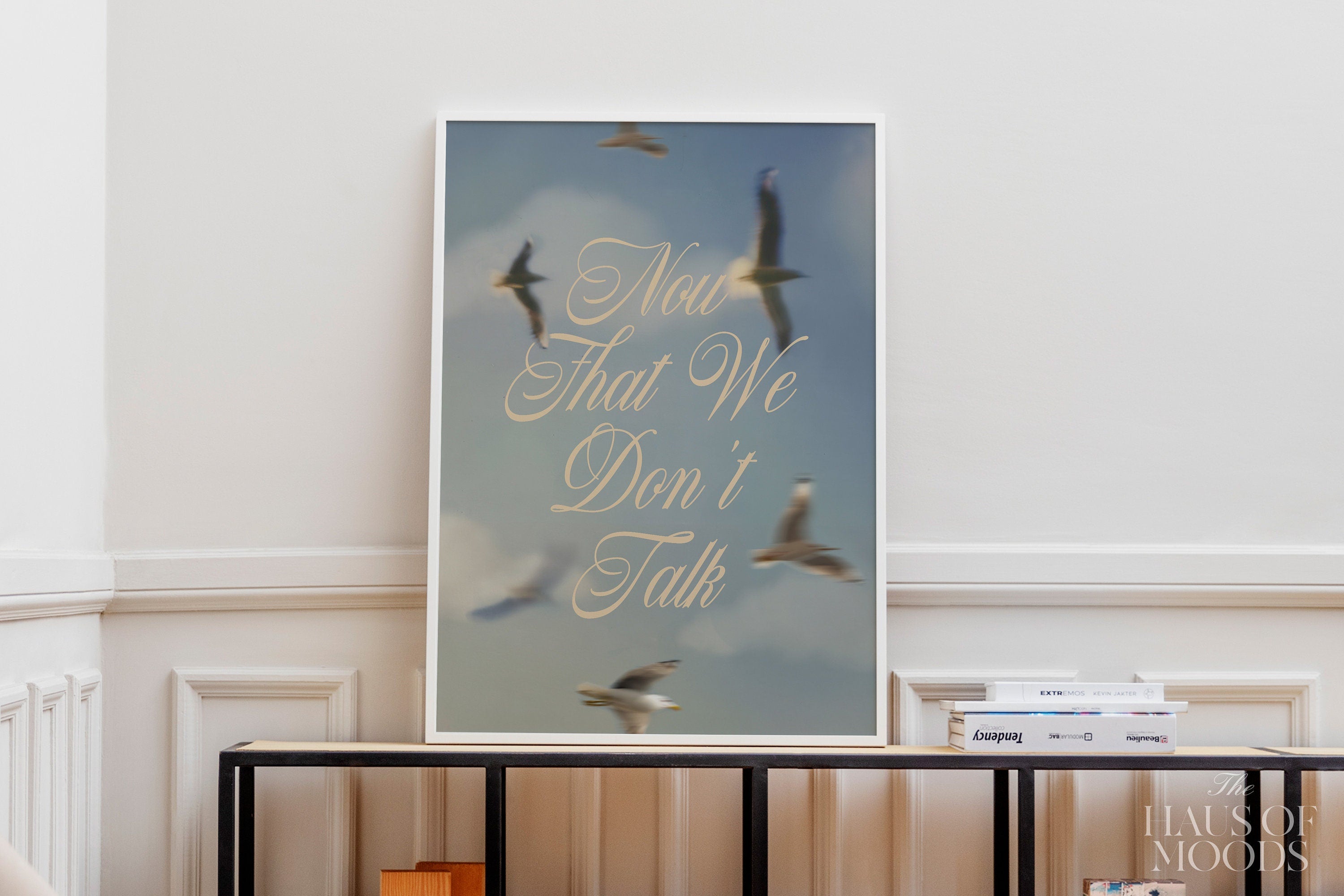 Now That We Don&#39;t Talk Poster, 1989, Retro Aesthetic, Girly Wall Art, Preppy Wall Art, Dorm Room Decor Wall Art, Swiftie Gift, 1989 Vault