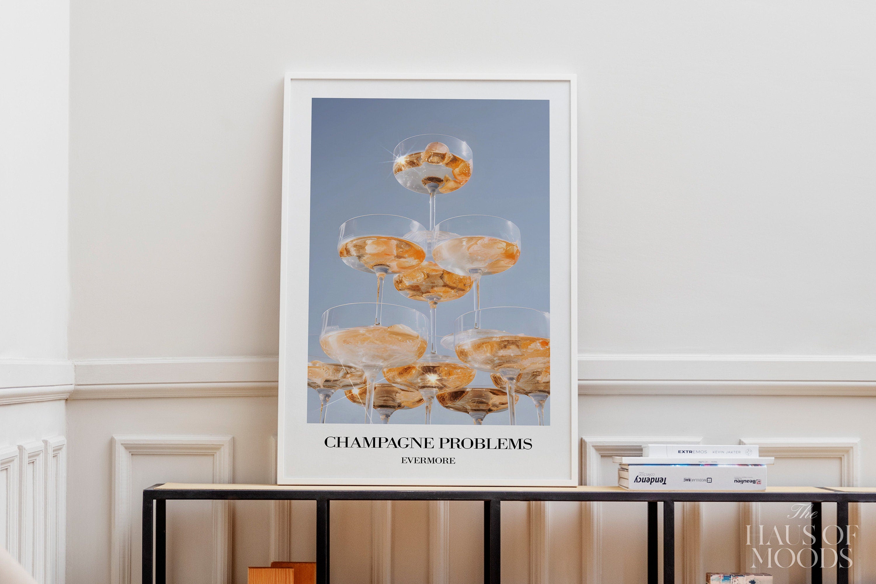 Champagne Problems Poster | Bar Cart Aesthetic | Subtle Swiftie Aesthetic Home Decor | Taylor Print | Evermore Poster | Trendy Wall Art, Taylor Swift Evermore, Bar Cart Posters, Evermore Wall Art