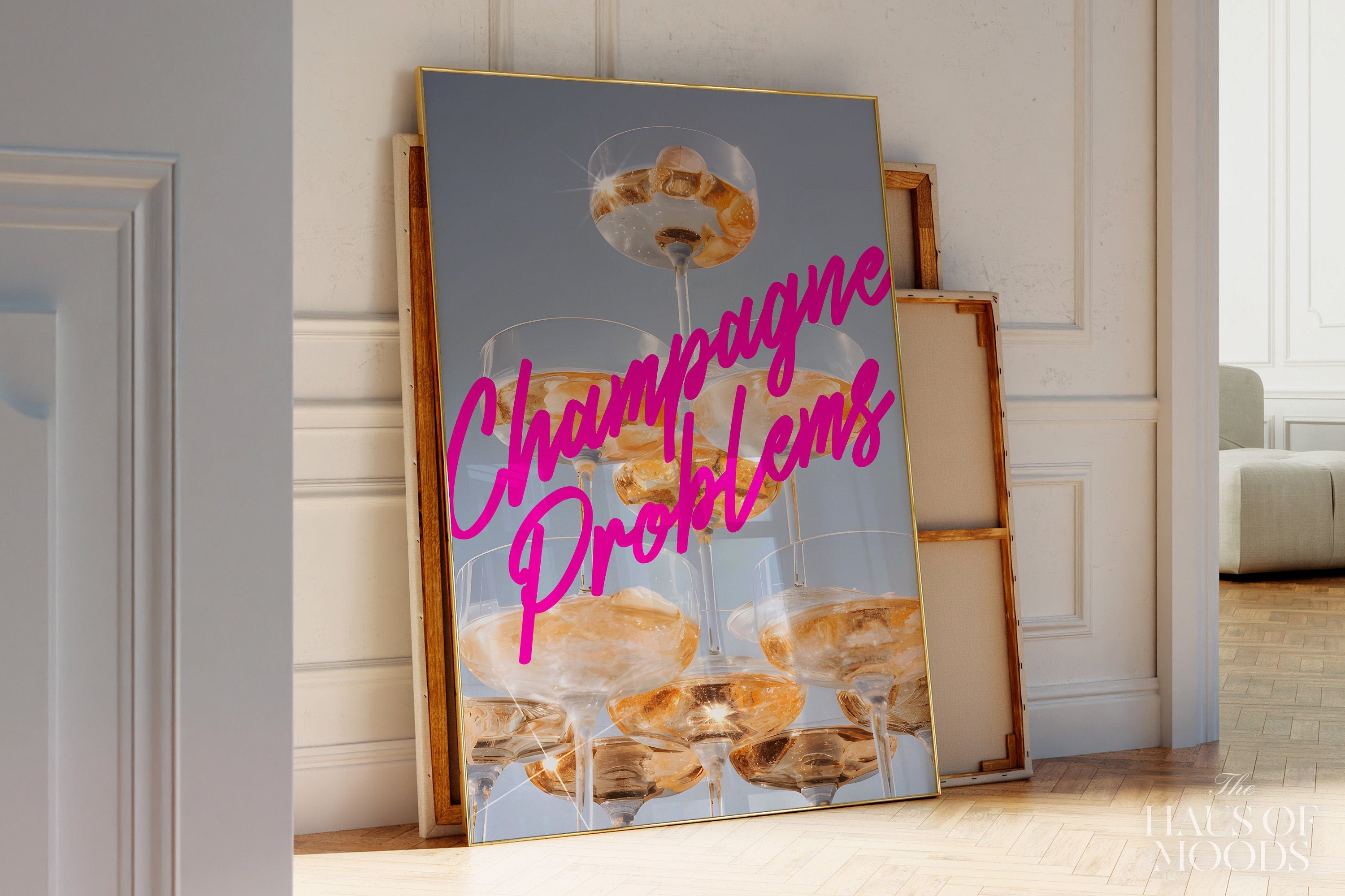 Champagne Problems Tower | Printable Wall Art | Digital Download Print at Home | Subtle Swiftie Aesthetic Home Decor | Taylor Print