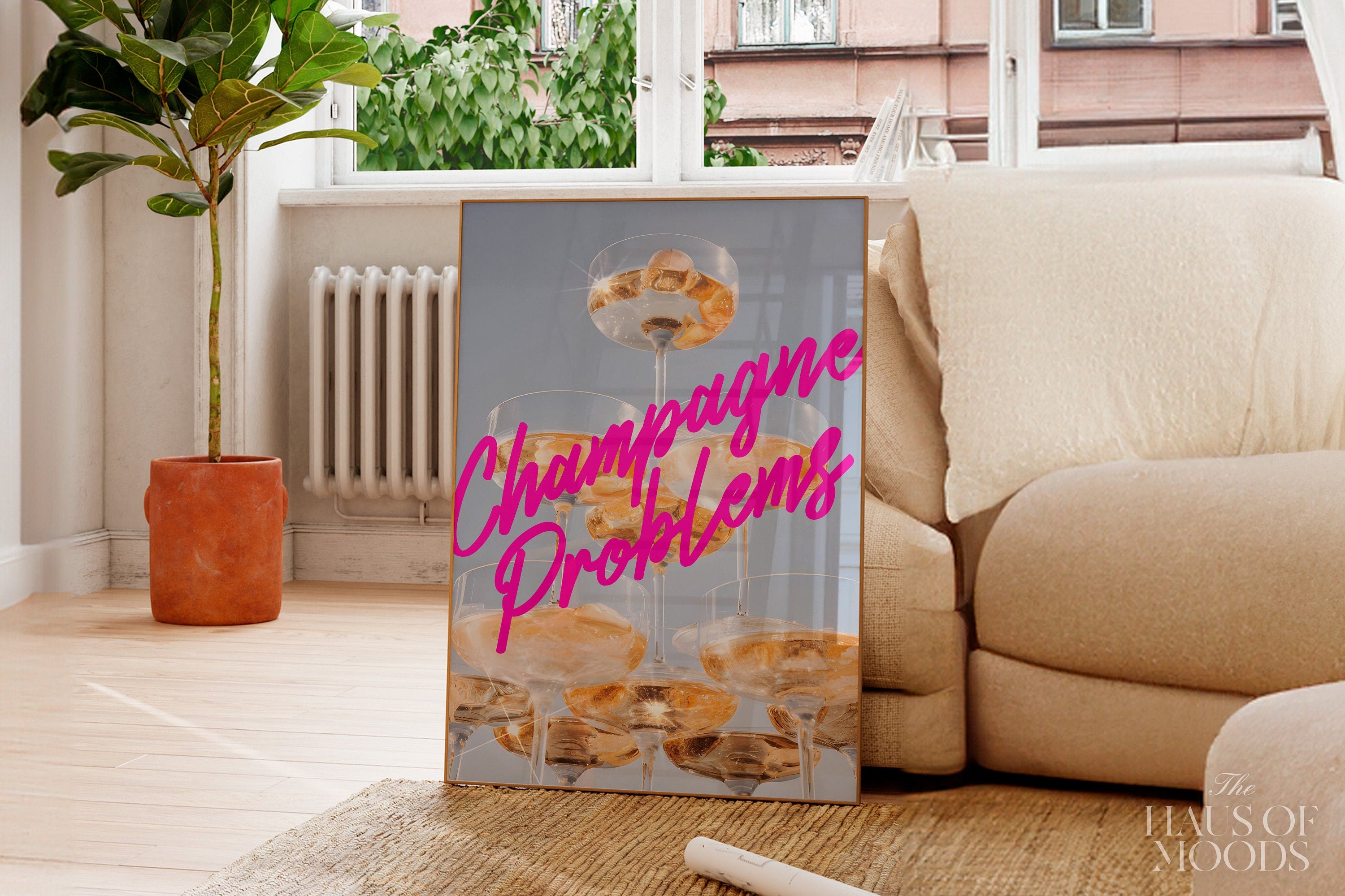 Champagne Problems Tower | Printable Wall Art | Digital Download Print at Home | Subtle Swiftie Aesthetic Home Decor | Taylor Print