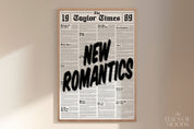 New Romantics 1989 Poster, Retro Aesthetic, Girly Wall Art, Preppy Wall Art, Dorm Room Decor Wall Art, Taylor Gift, 1989 Print