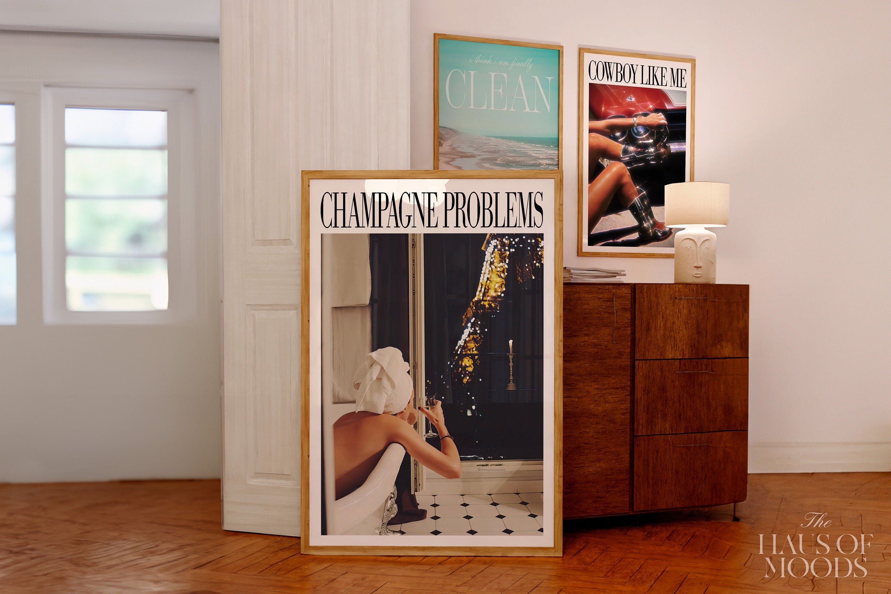 Champagne Problems Poster, Trendy Swiftie Wall Art, Paris, Vintage Bar Cart, Vintage Alcohol Poster, Drinks Wall Decor, Bar Cart Print