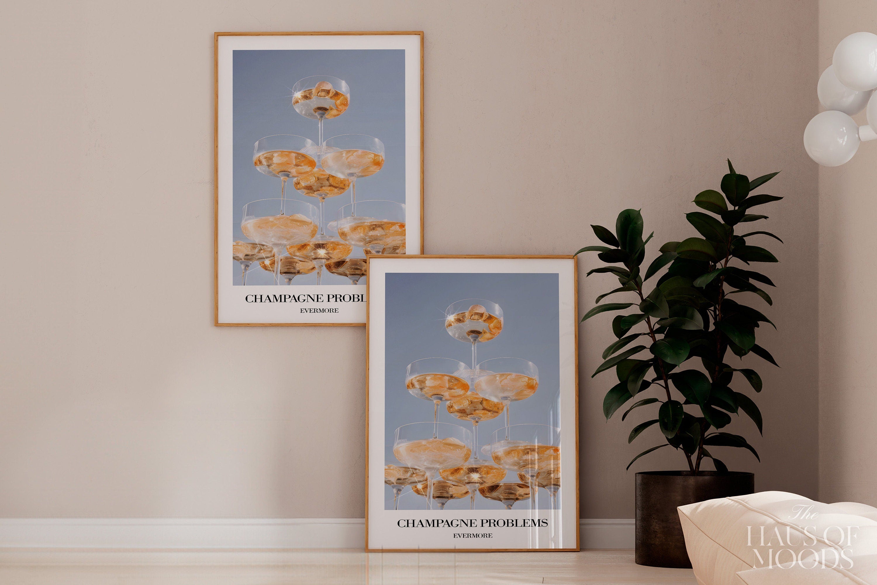 Champagne Problems Poster | Bar Cart Aesthetic | Subtle Swiftie Aesthetic Home Decor | Taylor Print | Evermore Poster | Trendy Wall Art, Taylor Swift Evermore, Bar Cart Posters, Evermore Wall Art