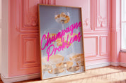 Champagne Problems Poster | Bar Cart Aesthetic | Subtle Swiftie Aesthetic Home Decor | Taylor Print | Evermore Album Poster