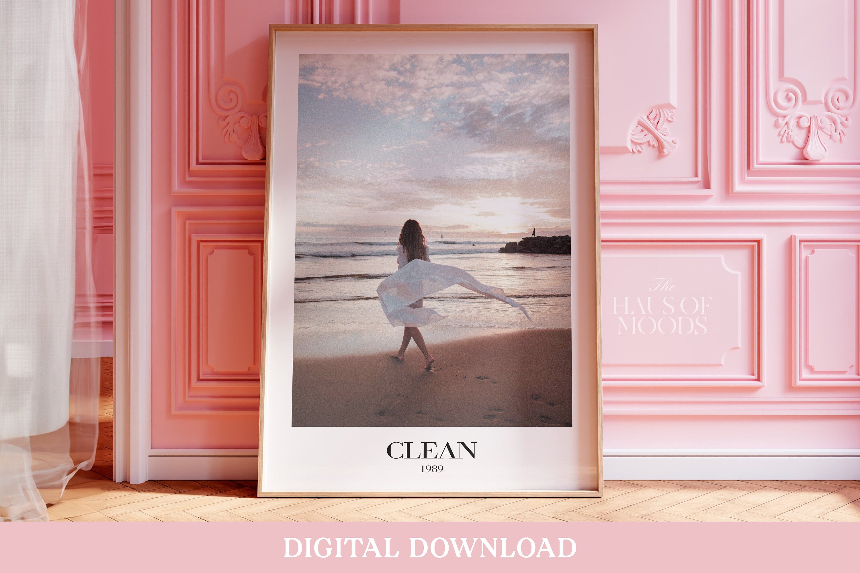 1989 Clean Poster | Digital Download Printable Wall Art | Retro Aesthetic | Girly Decor | Clean Lyrics 1989