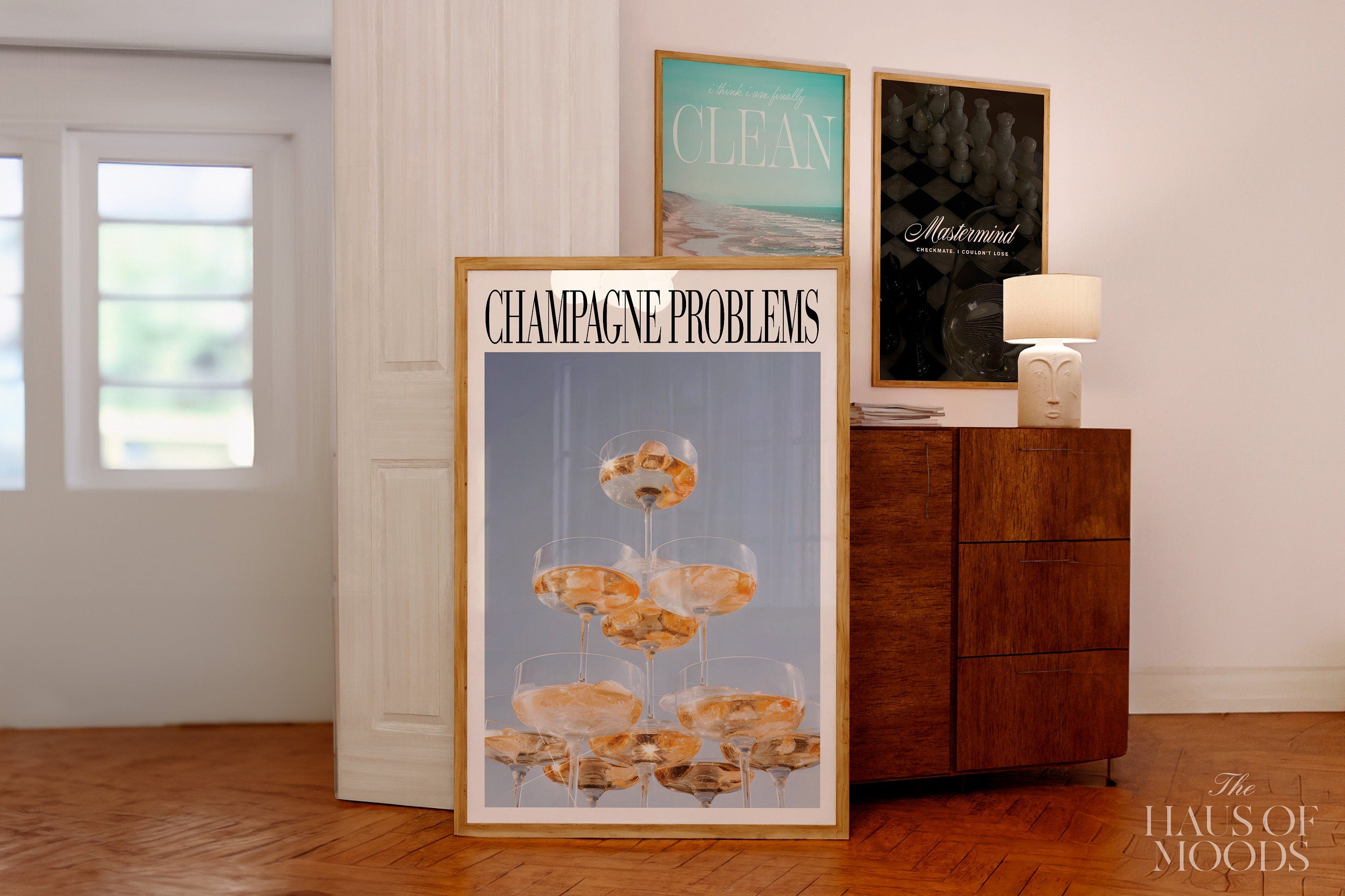 Champagne Problems Poster, Trendy Swiftie Wall Art, Folklore, Vintage Bar Cart, Vintage Alcohol Poster, Drinks Wall Decor, Bar Cart Print