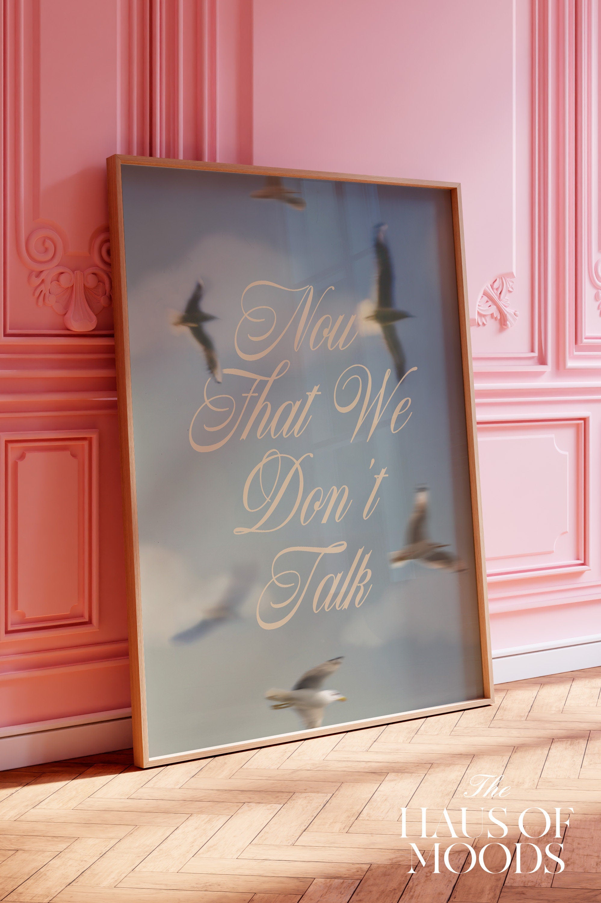 Now That We Don&#39;t Talk Poster, 1989, Retro Aesthetic, Girly Wall Art, Preppy Wall Art, Dorm Room Decor Wall Art, Swiftie Gift, 1989 Vault