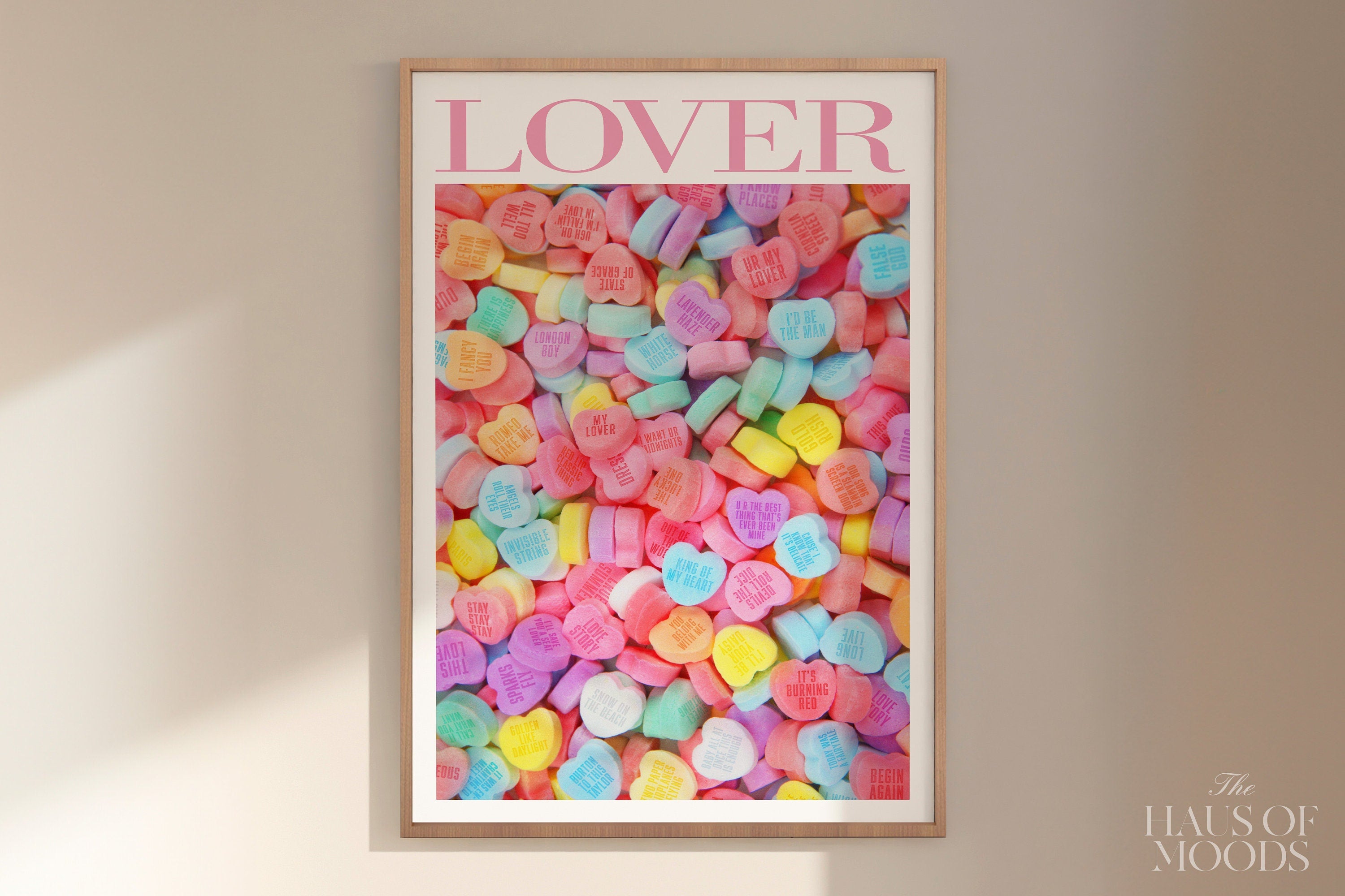 Lover era, lover lyrics, candy hearts, daylight lyrics, cruel summer, cruel summer lyrics, minimal swiftie, Retro Aesthetic, Pink Girly Wall Art, Preppy Wall Art, Dorm Room Decor Wall Art, Swiftie Gift, Cowboy Like Me, Digital Print, Retro Aesthetic