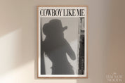 Cowboy Like Me Digital Print, Retro Aesthetic, Pink Girly Wall Art, Preppy Wall Art, Dorm Room Decor Wall Art, Swiftie Gift, Cowboy Like Me, Digital Print, Preppy Wall Art, Dorm Room Decor Wall Art Swiftie Gift, Evermore, y2k wall art preppy wall art